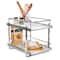 Household Essentials Glidez Marble 2-Tier Cabinet Organizer